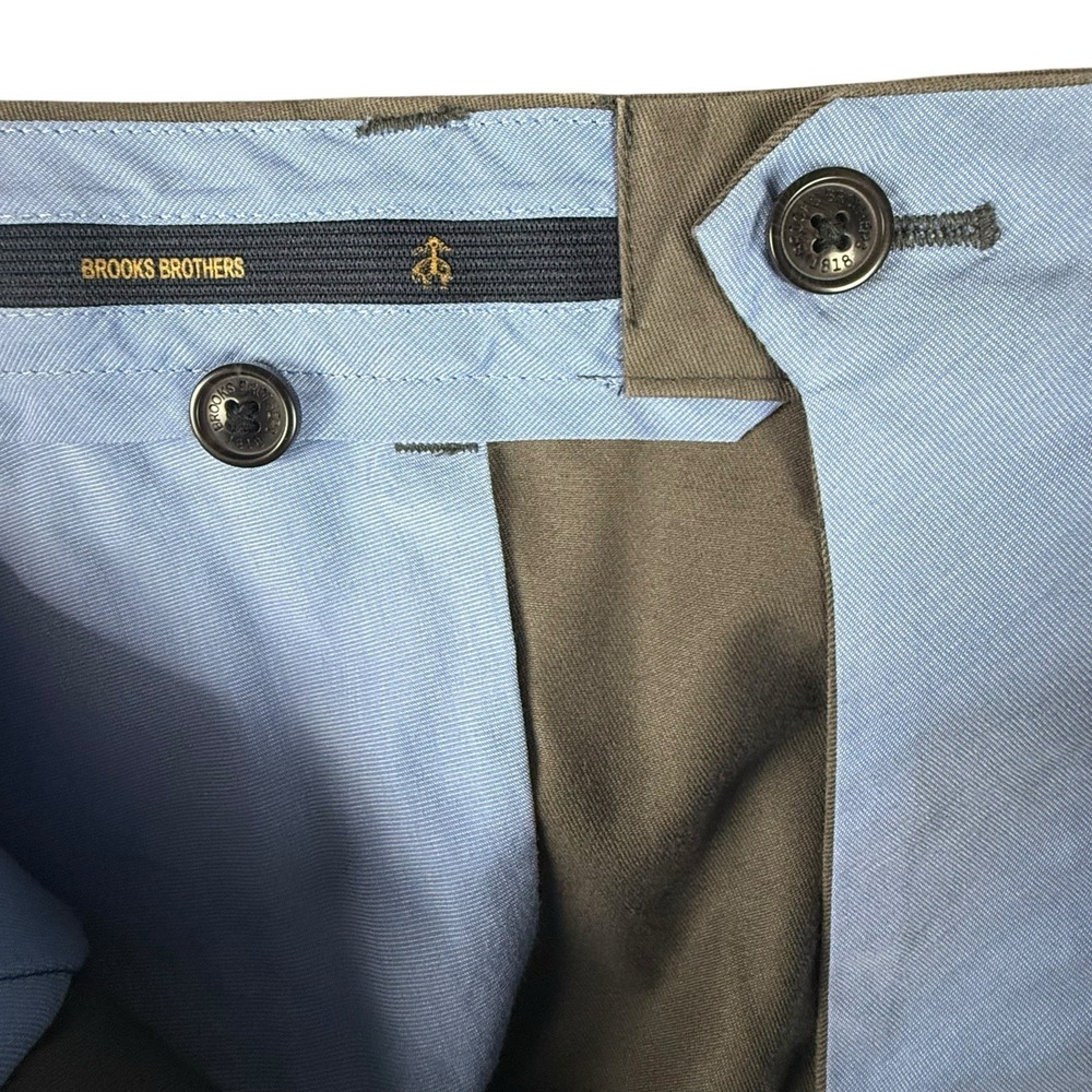 Brooks Brothers Advantage Chino Stretch Clark Fit Tag SZ 36x32 Taupe Gray *READ* - Picture 5 of 8